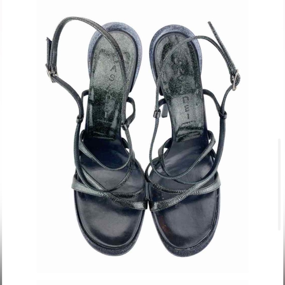 CASADEI strappy pewter heels - Picture 3 of 7